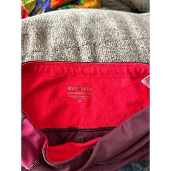 Athleta Asym Colorblock Tight in Plush Supersonic  SIZE XS - Picture 6 of 11